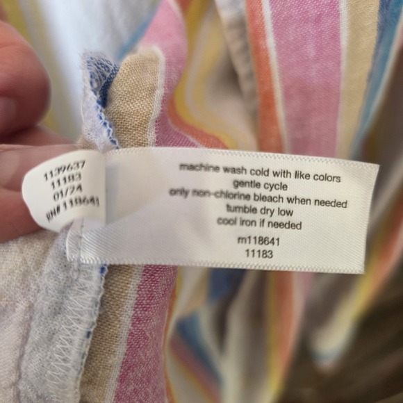 Lane Bryant Shirt Women's Size 18/20 Stripes Long Sleeve‎ No-Peek Collection - Picture 3 of 8